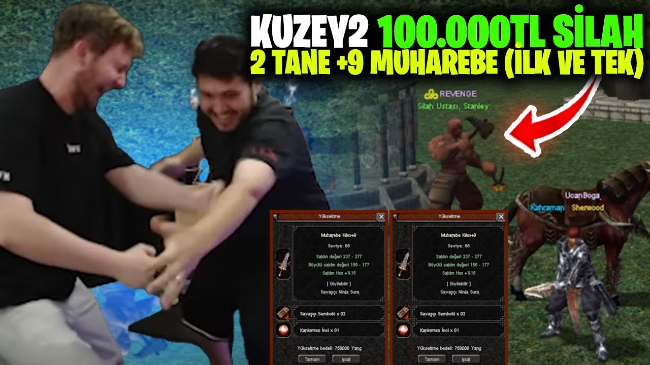 KUZEY2 TARİHİ BAŞTAN YAZDIM ! SERVERİN İLK +9 MUHAREBE KILICI (2 TANE) | Metin2 KUZEY2 #112
